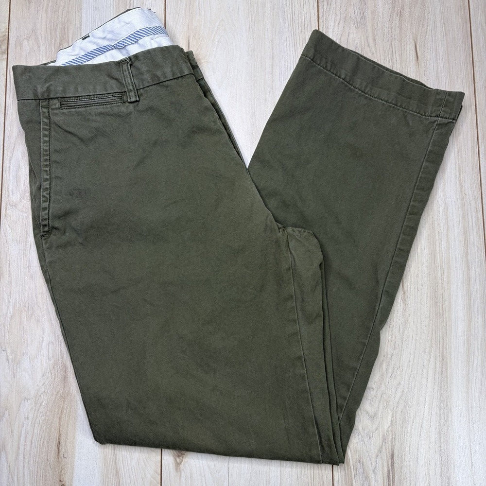 Polo By Ralph Lauren Suffield Pants Mens 36x32 Green Twill Chino